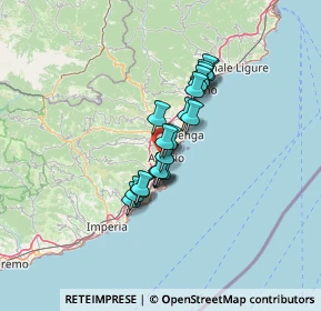 Mappa Via Loreto Alta, 17021 Alassio SV, Italia (8.982)