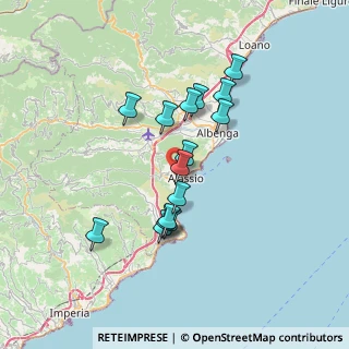 Mappa Via Loreto Alta, 17021 Alassio SV, Italia (6.06267)