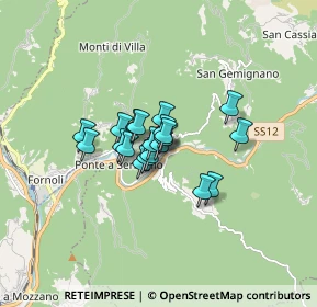 Mappa Piazza XI Zona Patrioti, 55022 Bagni di Lucca LU, Italia (0.9495)