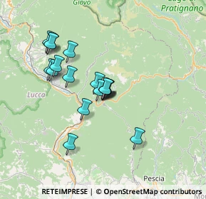 Mappa Piazza XI Zona Patrioti, 55022 Bagni di Lucca LU, Italia (5.93471)