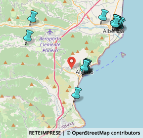 Mappa SP 18, 17021 Alassio SV, Italia (4.525)