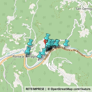 Mappa Via Corsena, 55022 Bagni di Lucca LU, Italia (0.4445)