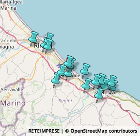 Mappa Viale Alessandro Manzoni, 47838 Riccione RN, Italia (6.54765)