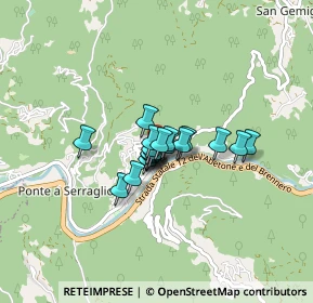 Mappa Via Guglielmo Marconi, 55022 Bagni di Lucca LU, Italia (0.439)