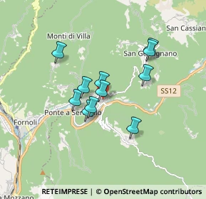 Mappa Via Guglielmo Marconi, 55022 Bagni di Lucca LU, Italia (1.35545)