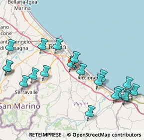 Mappa Via Corciano, 47924 Rimini RN, Italia (9.676)