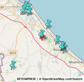 Mappa Via Corciano, 47924 Rimini RN, Italia (4.59182)