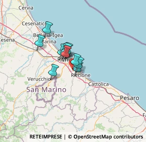 Mappa Via Corciano, 47924 Rimini RN, Italia (7.67091)