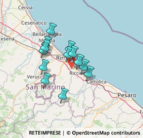 Mappa Via Corciano, 47924 Rimini RN, Italia (10.27769)