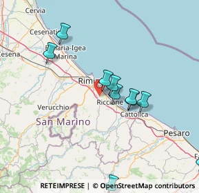 Mappa Via Corciano, 47924 Rimini RN, Italia (21.53583)