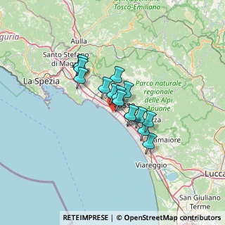 Mappa 54100 Marina di Massa MS, Italia (9.10125)