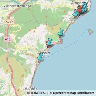 Mappa Vico del Cantiere, 17021 Alassio SV, Italia (3.32455)