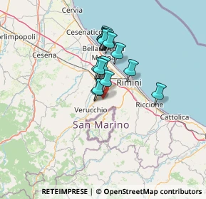 Mappa Via San Paolo, 47923 Rimini RN, Italia (10.77647)