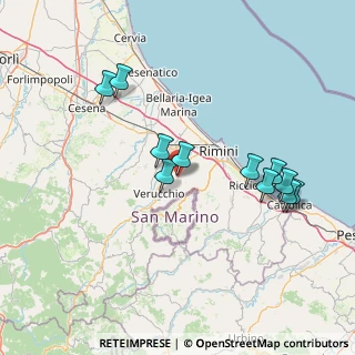 Mappa Via San Paolo, 47923 Rimini RN, Italia (15.03909)