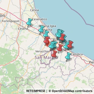 Mappa Via San Paolo, 47923 Rimini RN, Italia (10.3535)