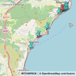 Mappa Via Giuseppe Garibaldi, 17021 Alassio SV, Italia (3.28909)