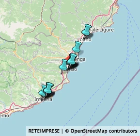 Mappa Piazza Andrea Doria, 17021 Alassio SV, Italia (10.2185)