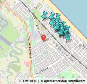 Mappa Viale Camogli, 47838 Riccione RN, Italia (0.428)