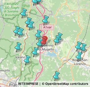 Mappa Via Stieto, 50031 Barberino di Mugello FI, Italia (8.8865)