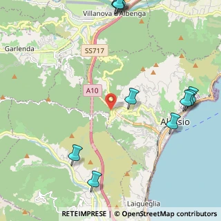 Mappa SP Crocetta Caso, 17021 Alassio SV, Italia (3.06182)