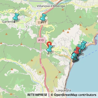 Mappa SP Crocetta Caso, 17021 Alassio SV, Italia (2.49714)