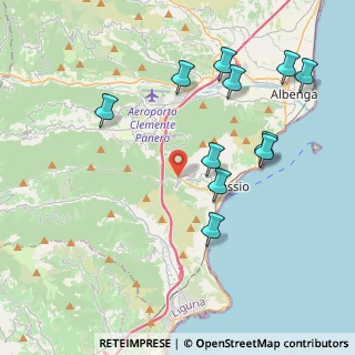 Mappa SP Crocetta Caso, 17021 Alassio SV, Italia (4.37455)