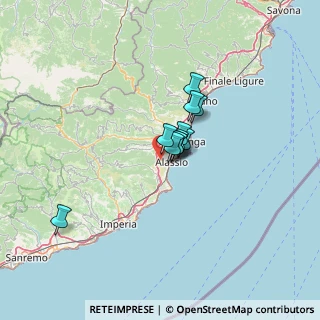 Mappa SP Crocetta Caso, 17021 Alassio SV, Italia (7.43455)