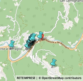 Mappa Via Val di Lima, 55022 Bagni di Lucca LU, Italia (0.701)
