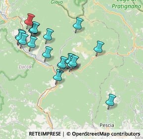 Mappa Via d'Imera, 55022 Bagni di Lucca LU, Italia (7.4405)