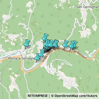 Mappa Via Campiglia, 55022 Bagni di Lucca LU, Italia (0.3995)