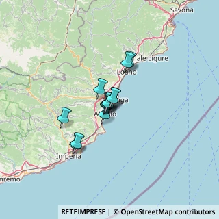 Mappa Porto luca ferrari 4 molo H posto, 17021 Alassio SV, Italia (7.67385)