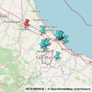 Mappa Via Benigno Zaccagnini, 47923 Rimini RN, Italia (9.88)