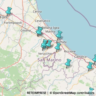 Mappa Via Benigno Zaccagnini, 47923 Rimini RN, Italia (18.5575)