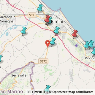 Mappa Strada Statale 72 Consolare Rimini S. Marino, 47923 Rimini RN, Italia (5.68462)