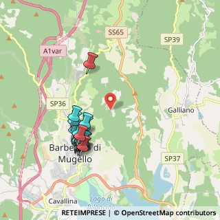 Mappa Via Carniano, 50031 Barberino di Mugello FI, Italia (1.981)