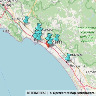 Mappa Via Montegrappa, 54100 Massa MS, Italia (5.08273)