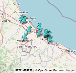 Mappa Via Casareccio, 47924 Rimini RN, Italia (9.27154)