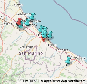 Mappa Via Casareccio, 47924 Rimini RN, Italia (12.59545)
