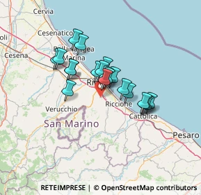 Mappa Via Casareccio, 47924 Rimini RN, Italia (9.976)