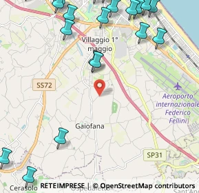 Mappa Via Casareccio, 47924 Rimini RN, Italia (3.2415)