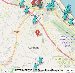 Mappa Via Casareccio, 47924 Rimini RN, Italia (3.225)