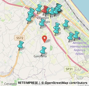 Mappa Via Casareccio, 47924 Rimini RN, Italia (2.267)