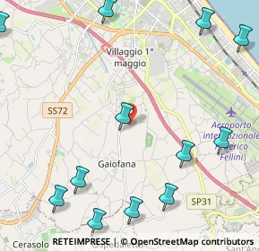 Mappa Via Casareccio, 47924 Rimini RN, Italia (3.05083)