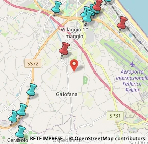 Mappa Via Casareccio, 47924 Rimini RN, Italia (3.19231)
