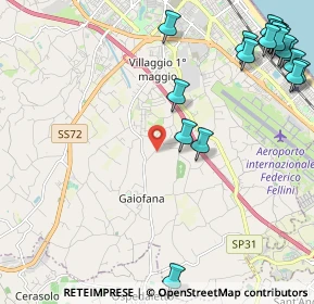 Mappa Via Casareccio, 47924 Rimini RN, Italia (3.1785)