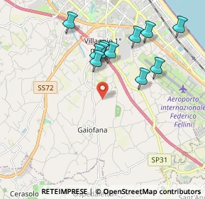 Mappa Via Casareccio, 47924 Rimini RN, Italia (1.97091)