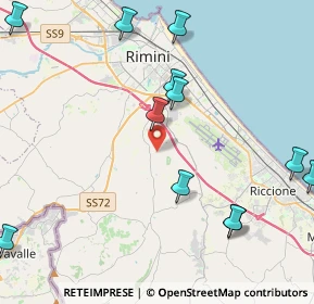 Mappa Via Casareccio, 47924 Rimini RN, Italia (5.44083)