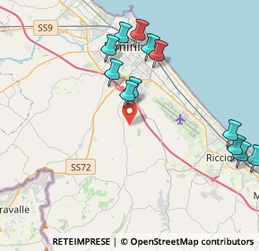 Mappa Via Casareccio, 47924 Rimini RN, Italia (4.52167)