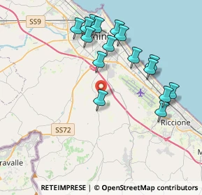 Mappa Via Casareccio, 47924 Rimini RN, Italia (4.045)
