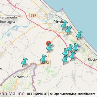 Mappa Via Valverde, 47923 Rimini RN, Italia (3.96909)